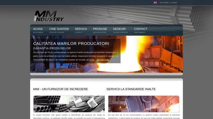 MM Industry - Furnizor produse si materiale feroase si neferoase