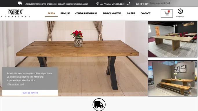 Mese din lemn masiv - Livrare Gratuita - MobexFurniture.ro