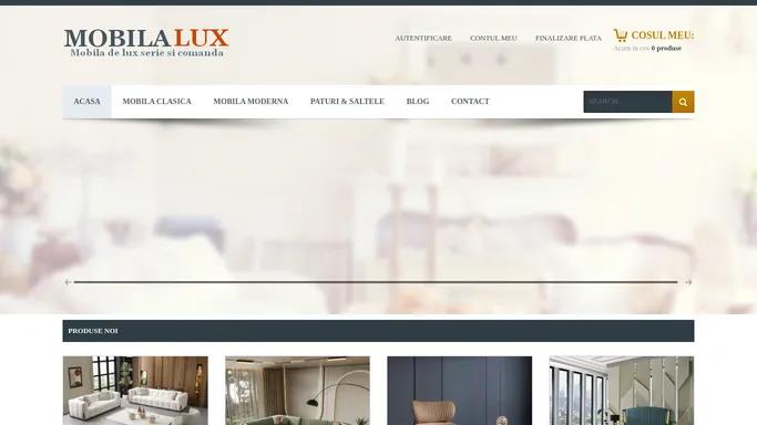 Mobila de Lux Online din Lemn: Mobila Bucatarie Dormitor Living