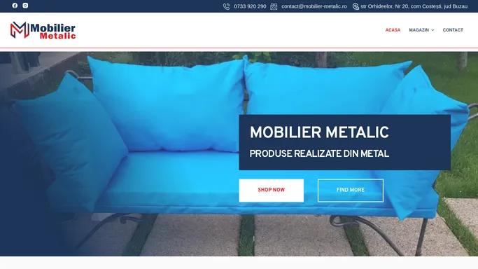Homepage - Mobilier Metalic - paturi metalice, canapele metalice, mese metalice, cazarmament santiere