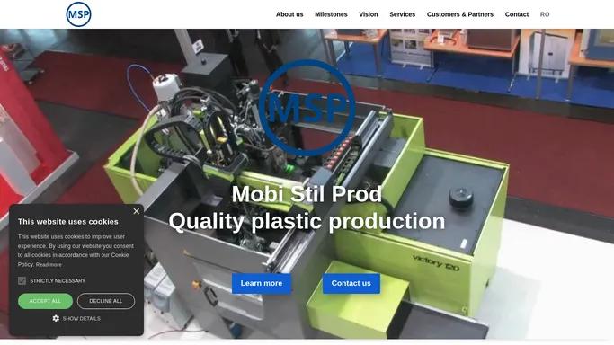 Mobi Stil Prod - Plastic injection molding - Assembly - Maintenance