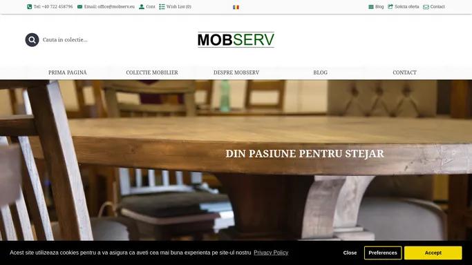 Mobserv | Massive oak furniture | Mobilier stejar masiv