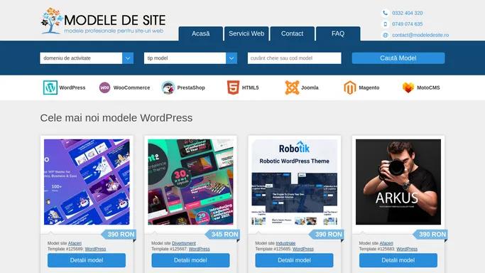 Modele, template web profesionale pentru creare site web