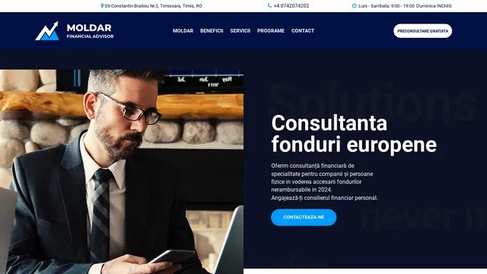 Consultanta fonduri europene Timisoara - Moldar