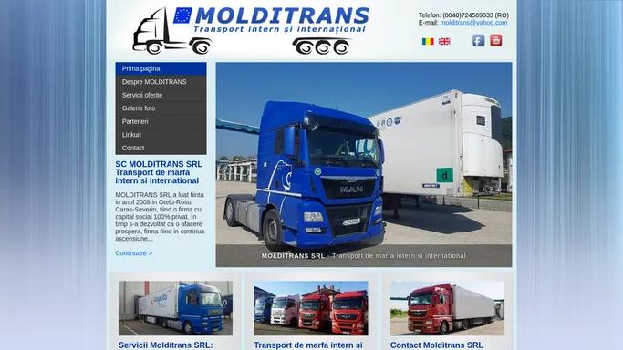 Molditrans SRL, transport intern si international de marfa