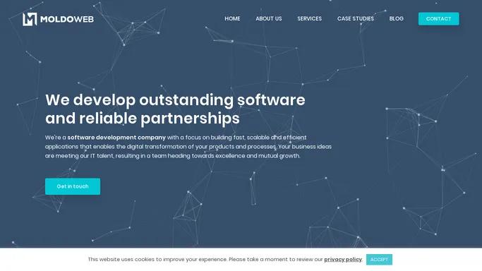 We develop outstanding software and reliable partnerships | MoldoWEB