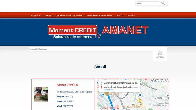 Moment Credit Amanet Iasi