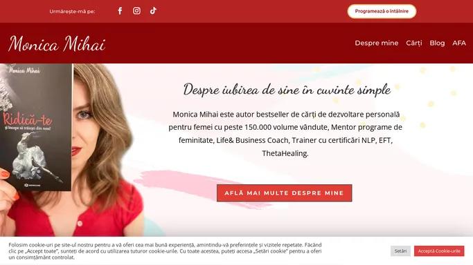Monicamihaiautor.ro- autor, trainer si antreprenor