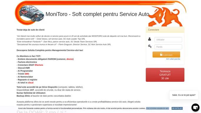 MoniToro - Soft complet pentru Service Auto -