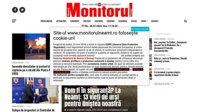 Home - Monitorul » Monitorul de Neamt si Roman