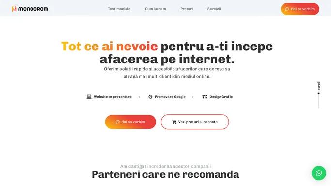 Tot ce ai nevoie pentru a iti incepe afacerea pe internet - Monocrom.ro