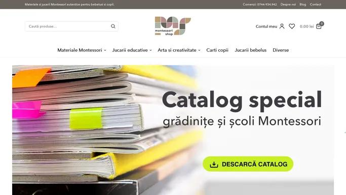 MontessoriShop.ro - materiale Montessori pentru bebelusi si copii