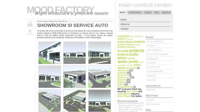 Mood Factory » despre arhitectura si proiectele noastre: