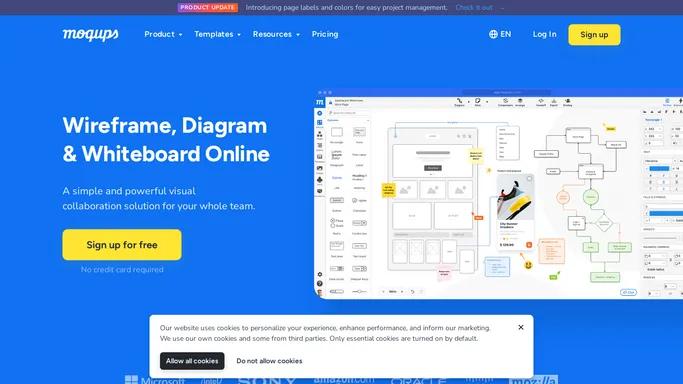 Online Mockup, Wireframe & UI Prototyping Tool | Moqups