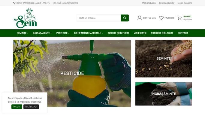 Mr. Sem - Magazin Seminte Iasi - Fitofarmacie online