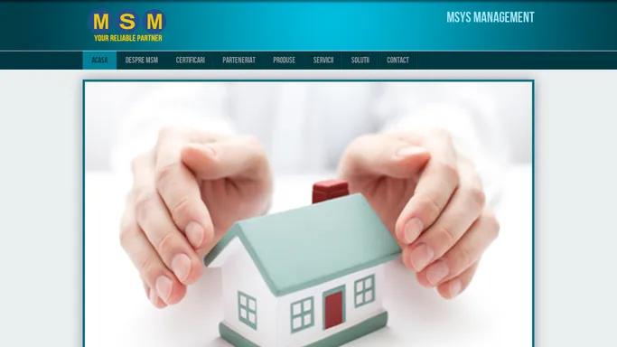 Msys Management | Your reliable partner