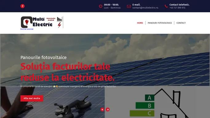 MULTIELECTRIC.RO – Electrian autorizat