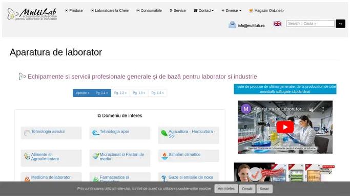 APARATURA de LABORATOR * MultiLab