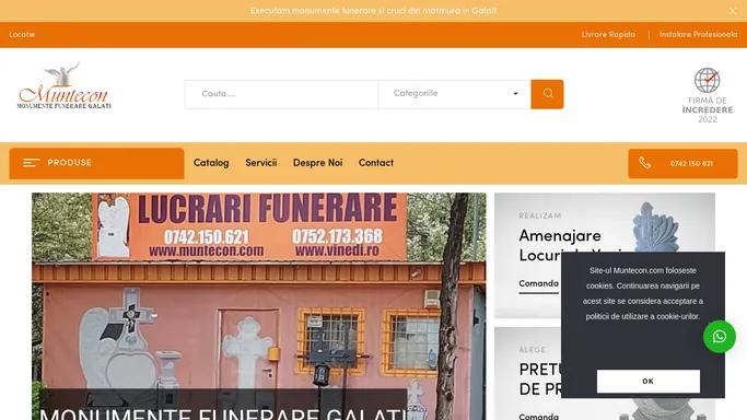 Monumente Funerare & Lucrari Funerare - Muntecon