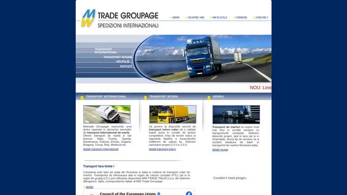 Transport Marfa , Transport International Marfa, Transport Marfa Italia, Grupaj - MwTrade Groupage