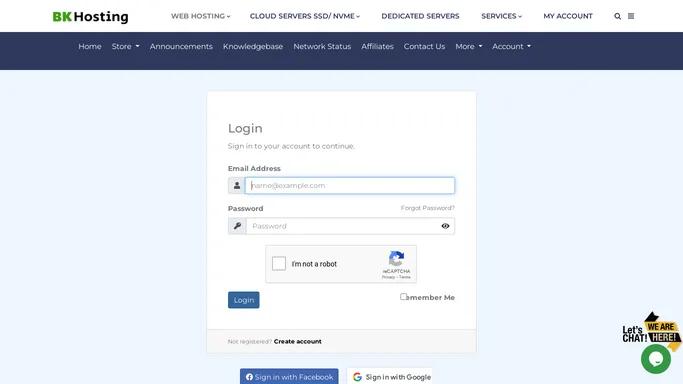 Login - BKHosting