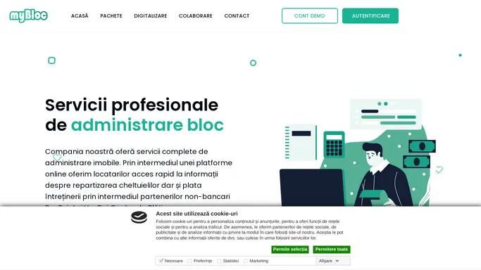 MyBloc - Servicii de Administrare Bloc