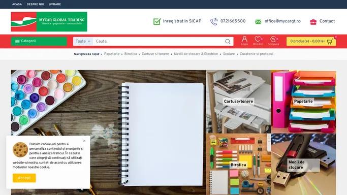 MYCAR GLOBAL TRADING - Magazin online birotica, papetarie si consumabile