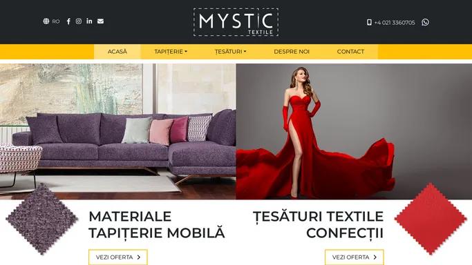 Mystic Textile – Materiale tapiterie pentru mobila si tesaturi textile pentru confectii