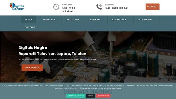 Service calculatoare, Service GSM, Reparatii laptop — Digitals Nagiro