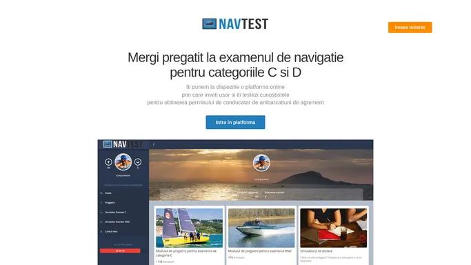 Teste Pregatitoare Pentru Examenul de Navigatie - NavTest