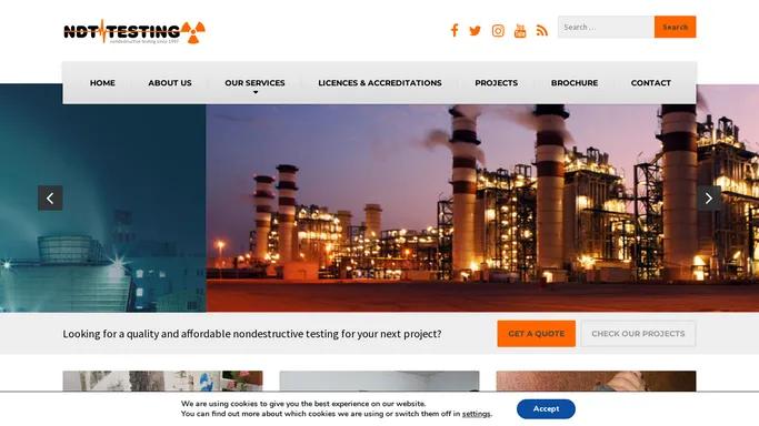 NDT Testing - Non Destructive Testing Services