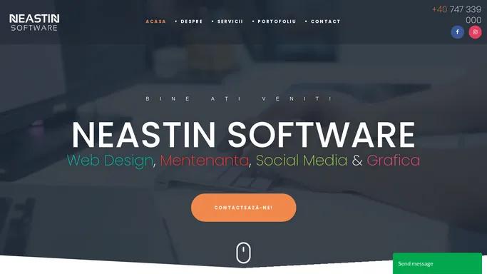 NEASTIN SOFTWARE - Dezvoltare WEBSITE, Mentenanta, Grafica, Social Media