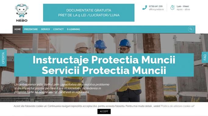 Nebo - Instructaje Protectia Muncii Servicii Protectia Muncii