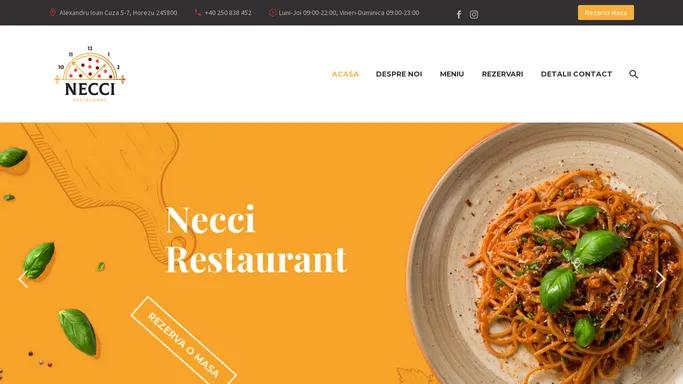 Necci – Restaurant Horezu