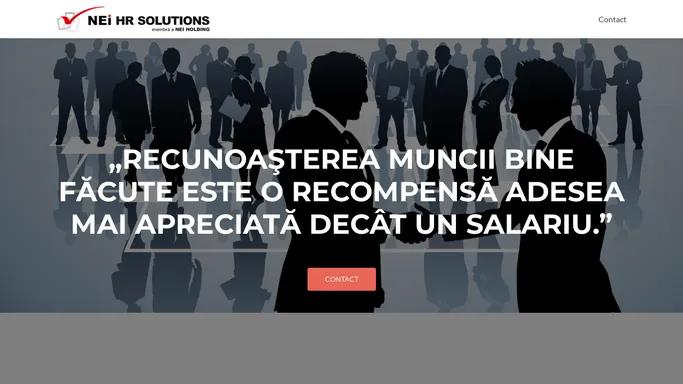 NEI HR Solutions – Sursa ta de idei, instrumente, studii si tendinte de viitor in HR