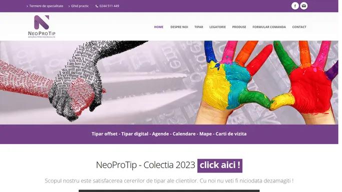 NeoProTip Tipografie Ploiesti - Tipar offset, tipar digital, agende, calendare, mape, carti de vizita