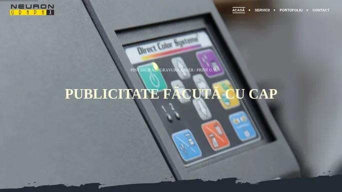 Neuron Graphx | Publicitate facuta cu cap