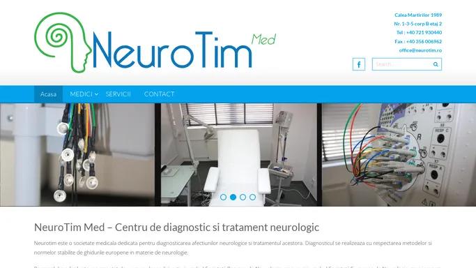 NeuroTim Med – Centru de diagnostic si tratament neurologic