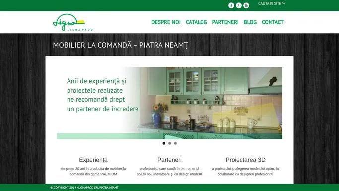 Lignaprod | LIGNA PROD – MOBILIER LA COMANDA PIATRA NEAMT