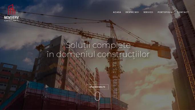 NEW SERV CONSTRUCT – Solutii complete in domeniul constructiilor