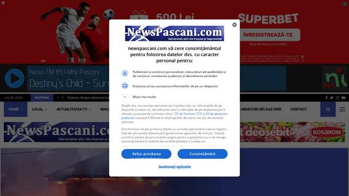 NewsPascani.com Pascani, Targu Frumos, Iasi - informatii - Actualitatea TV - Pascani, Iasi, Targu Frumos