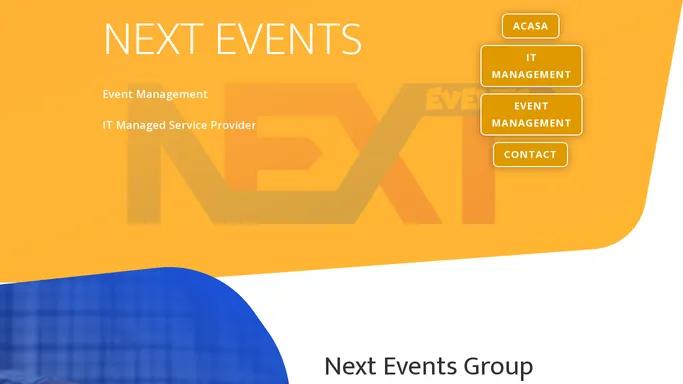 NEXT EVENTS | Servicii IT&C si MANAGEMENT EVENIMENTE