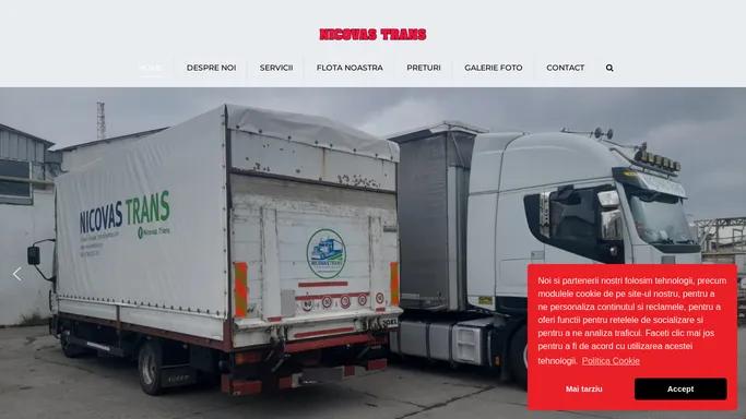 Firma transport marfa Buzau - Nicovas Trans Buzau