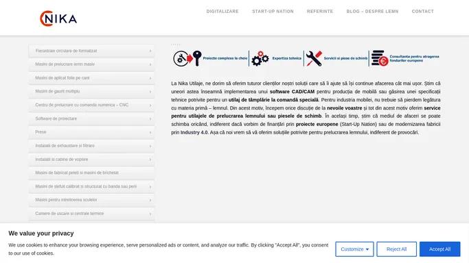 Nika Utilaje | Solutii pentru prelucrarea lemnului