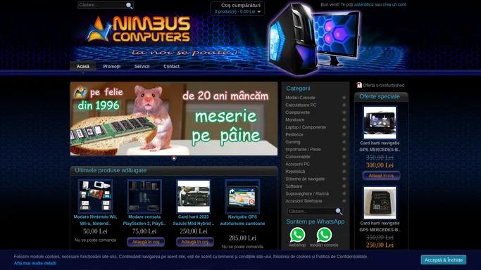 NIMBUS Computers - tehnica de calcul si harti GPS