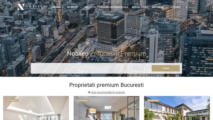 Imobiliare Bucuresti, Romania. Anunturi pe Nobileo.ro