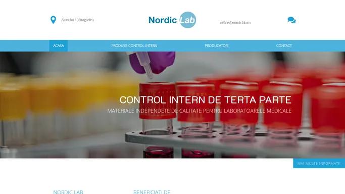 nordiclab.ro - control intern independent de terta parte