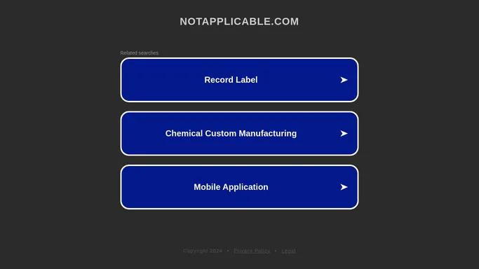 notapplicable.com