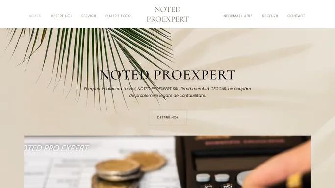 Noted ProExpert- contabilitate – ContaTI pe noi !