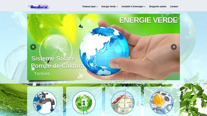 Instalatii si amenajari interioare, tratarea apei, energie verde